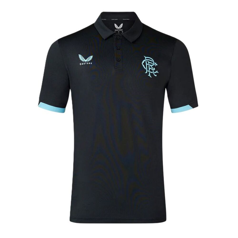 Castore Childrens/Kids Rangers FC Polo Shirt / Brilliant White